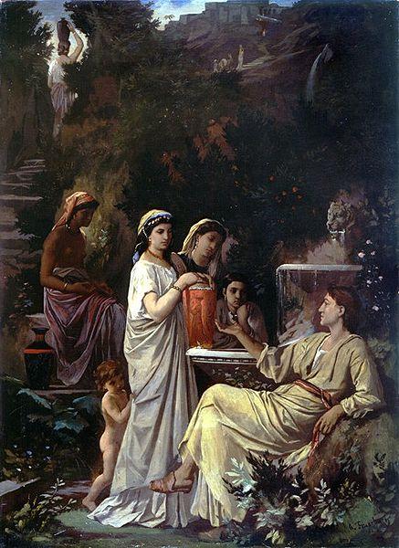 Anselm Feuerbach The Fairy tale teller